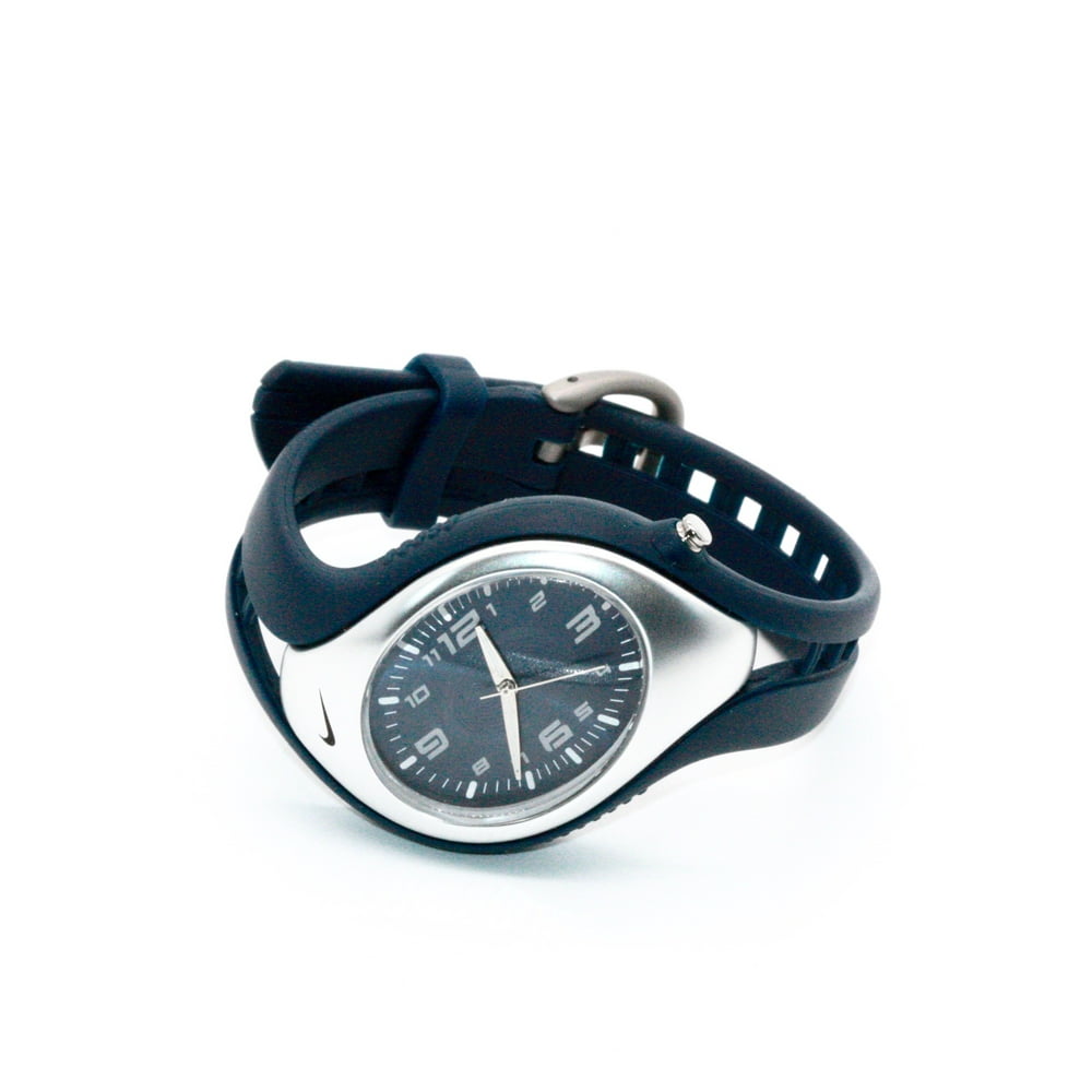 Nike Triax Dark Blue Silver Analog Blaze Sport Women's Watch
