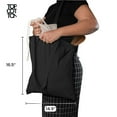 thumbnail image 6 of Top Cotton Pack of 6 – 100% Cotton Reusable Tote Bags – Bulk Grocery, Shopping, DIY, Beach & Gift Use (Black), 6 of 7