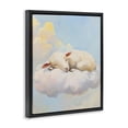 thumbnail image 2 of Stupell Industries Contemporary Sleeping Sheep on a Cloud Black Floating Frame Canvas Art, 17 x 21, by The Prints Vibe, 2 of 8