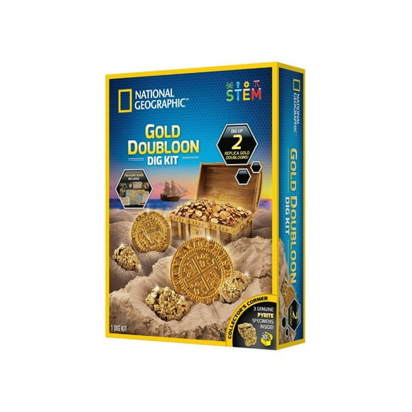 National Geographic Kit de fouille de pièces d'or Excaver et apprendre