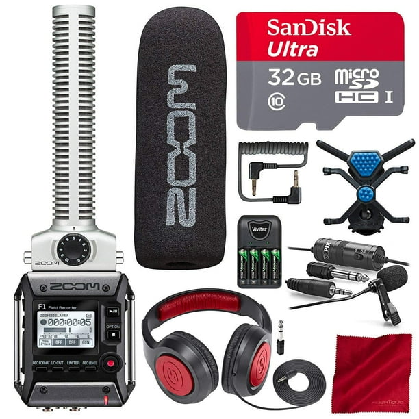 Zoom F1SP Field Recorder with Shotgun Microphone F1SP Package with