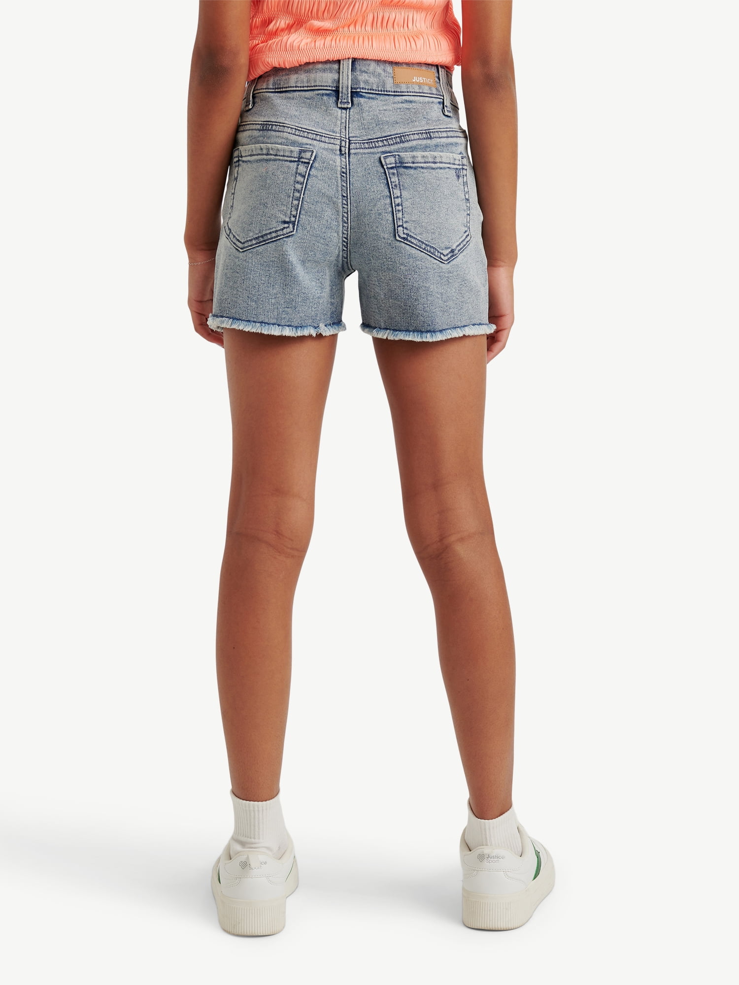 Justice Girls Denim Shorts, Sizes 6-18, Slim & Plus