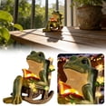 thumbnail image 1 of Rocking Chair Frog Ornament Creative Resin Decoration Style For Home Garden, 1 of 9