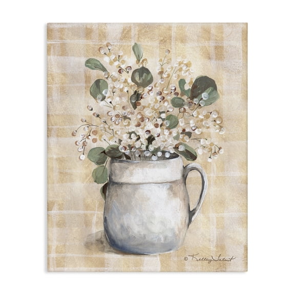 Stupell Industries Farmhouse Eucalyptus in Pottery Canvas Art, 16 x 20, by Kelley Talent