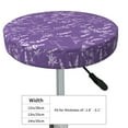 thumbnail image 2 of Uemuo Lavender Flowers Pattern Round Bar Stool Seat Covers Washable Stool Cushion Slipcover Elastic Bar Chair Covers-13 inch, 2 of 7