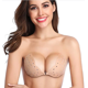 thumbnail image 1 of Sujetador pegajoso, Sujetador sin tirantes transpirable Adhesivo Push Up Sujetadores sin espalda para mujer B Blanco oso de fresa  vestir, 1 of 5