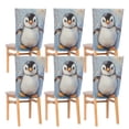 thumbnail image 6 of Decorative Chair Back Cover One Size x6 Chair Cover Dining Chair Slipcovers Chair Back Decoration Festival Chair Decoration Super Lovely Little Penguin, 6 of 6