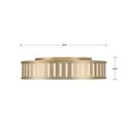 thumbnail image 4 of Crystorama Lighting Kendal 4 Light Vibrant Gold Ceiling Mount - 22.5"W x 5.25"H, 4 of 10