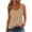 Khaki [Solid], variant on qucoqpe Summer Sleeveless Tank Tops for Women Fashion Casual Loose Fit Crew Neck Camisole Blouses Trendy Polka Dot Printed Tunic Shirts
