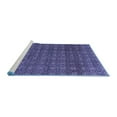 thumbnail image 2 of Ahgly Company Machine Washable Indoor Rectangle Abstract Blue Modern Area Rugs, 2' x 5', 2 of 4