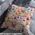 thumbnail image 2 of Castle Fairy Sheep Unicorn Dog Fabric by the Yard 2 Yard,Boba Tea Sewing Fabric,Cartoon Animal Home Decor Fabric by the Yard,Super Cozy Floral Room Decor, 2 of 6