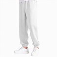 thumbnail image 6 of Teen Boys Sweatpants Wide Leg Sweatpants 5-16 Years Kids Baggy Pants with Pockets Fall Winter Workout Casual Kids Pants White Sweatpants Size 15-16 Years, 6 of 6