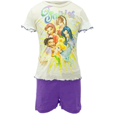 Disney Fairies - Sunburst Group Girls Juvy Shirt/Shorts Set