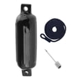 thumbnail image 1 of LOVIVER Boat Protection Anti Collision Inflatable Docking Dock Edge Marine Mooring Buoy Black w Black Rope, 1 of 8