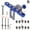 Inch Set, variant on 5-Holes Dowel Jig Kit Aluminum Doweling Jig Straight Holes Drill Guide Loca