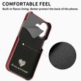 thumbnail image 5 of Y1 For iPhone 16 Plus Case Shockproof Litchi Texture Leather+PC Phone Cover - Matcha Green, 5 of 5