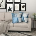 thumbnail image 2 of Blue and Grey Pillow Covers - White Blue Modern Abstract Art Painting Pillow Case 16x16 Inch Decorative Cushion Cover Accent Pillowcase for Sofa Couch Bed Home Décor Set of 2, 2 of 6