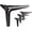 Shiny Black, variant on 4.7 Inch Shiny Silver Furniture Legs, Metal Legs for Furniture Set of 4, DIY Replacement for Sofa Legs, Cabinet Legs, Ottoman Legs, Table Legs, Night Stand Legs and Dresser Legs