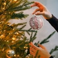 thumbnail image 1 of Bola de Navidad Decorativa de 8 Cm, Bola de Espuma Rosa para Colgar En El Árbol de Navidad, Decoración para Decorar, Paquete Rosa, Bola Colgante., 1 of 6