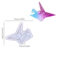 thumbnail image 4 of Juego de moldes de silicona de cristal: 3 formas for colgantes, grullas de papel y pendientes de mariposa, 4 of 6