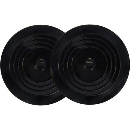 

Tub Stopper 2 Pack Silicone Drain Plug Hair Stopper Flat Suction Cover for Kitchen Bathroom and Laundry