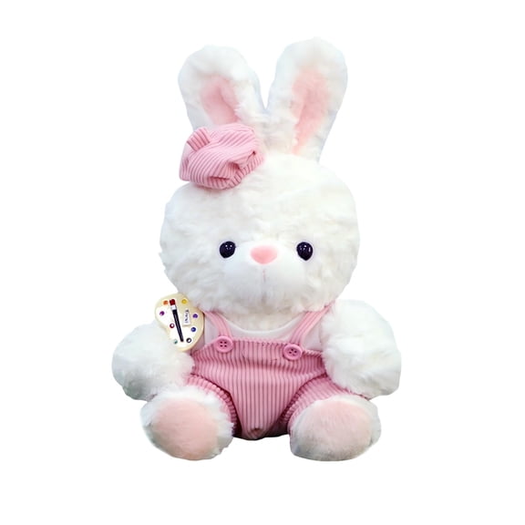 2026 New Stuffed Bunny Toys, Easter Bunny Plush Toys, Rabbit Plush Toy Doll, a Companion and Doll Pillow for Girls for Birthdays, Holidays, Xmas, Anniversaries and Party Gifts (Bunny, Pink)