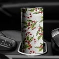 thumbnail image 3 of 20oz White Christmas Candy Cane Pattern Skinny Tumblers Stainless Steel Tumbler with Lid and Straw,Vacuum Insulated Double Wall Travel Tumbler Cups with Cleaning Brush for Coffee,Tea, 3 of 6