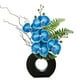 thumbnail image 1 of Orquídeas artificiales de seda Briful Blue con jarrón negro de 41 cm, 1 of 5