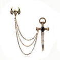 thumbnail image 4 of Broches con Forma de Cruz Strade Fareast Limited Cadena para Hombre Alfileres de Collar 4 Piezas, 4 of 8