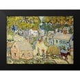 thumbnail image 2 of Prendergast, Maurice Brazil 18x14 Black Modern Framed Museum Art Print Titled - A New England Village, 2 of 5