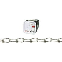 Campbell Chain & Fittings Steel Zinc Plated Inco Double Loop Chain, Silver