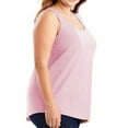 thumbnail image 4 of JXYMS Women's Tank Tops Plus Size Shirttail Tank Solid Sleeveless Top for Women Summer Wear Pink 28-30, 4 of 4