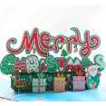 thumbnail image 5 of Dos tarjetas de felicitación navideñas tridimensionales, tallas en papel, tarjetas creativas con mensajes de bendición, cartas de regalo, 5 of 5
