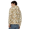 thumbnail image 4 of Honeii Indian Paisley Print Hoodies for Men, Pullover & Full Zip, Breathable Zip up Hoodie, Sweatshirt-Large, 4 of 5