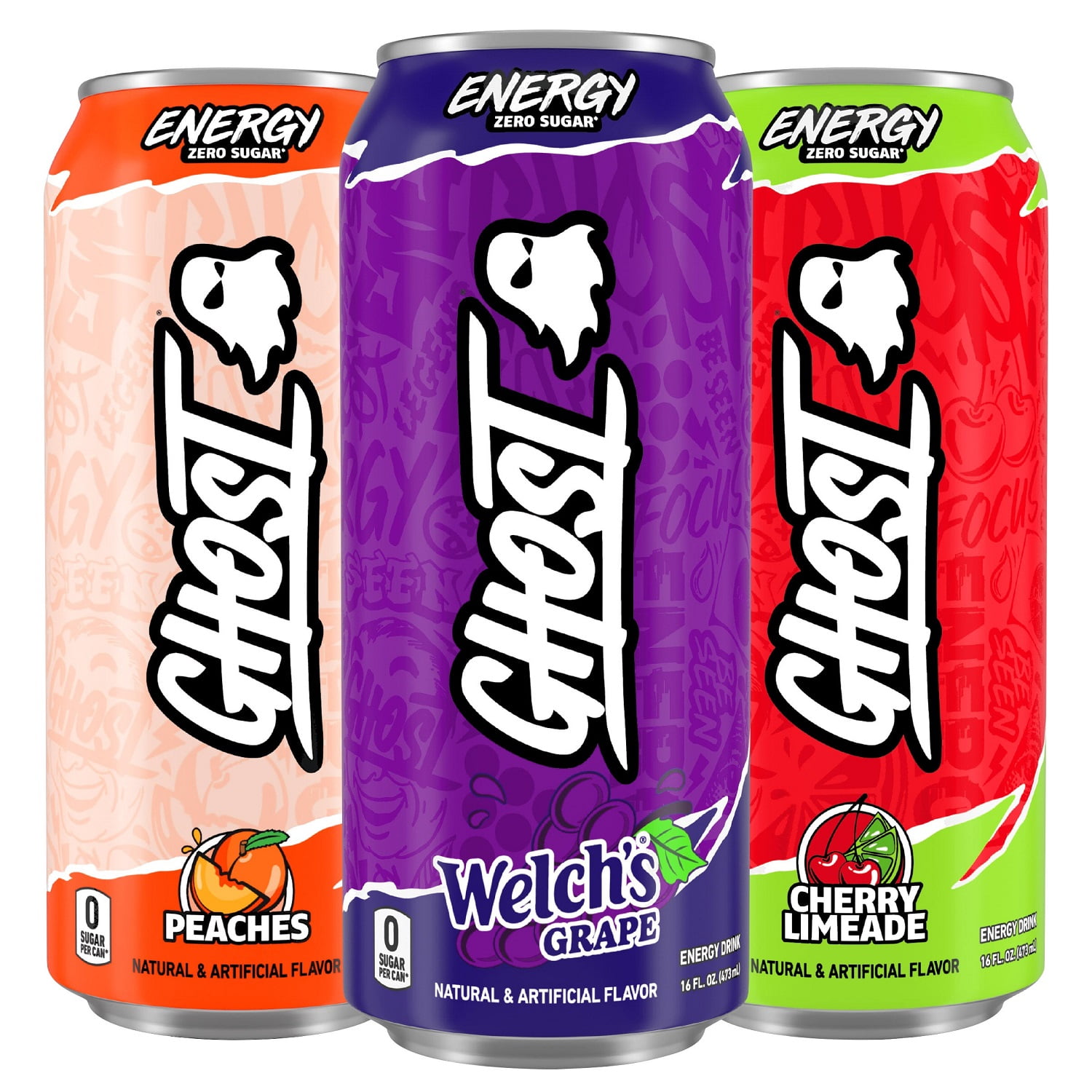 Ghost Energy Drink Variety Pack, 16 Fluid Ounce (Pack of 18)