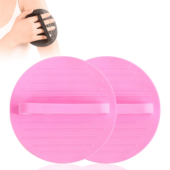 Soft Rubber Shower Scrubber, 2026 New Silicone Shower Scrubber for Body, Multifunctional Bath Brush for Home, Christmas Stocking Stuffers (Pink, 2)