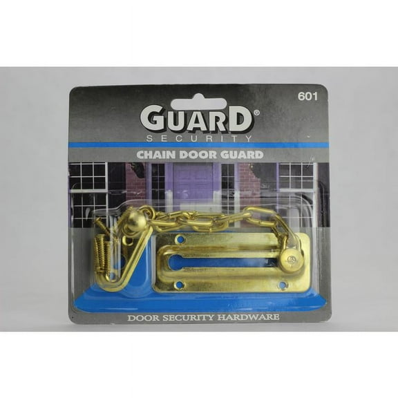 Brass Chain Door Lock Guard Security Door Guards 601 Brass Steel 075877601001