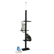 Cat Craft Cat Tree & Scratching Post Tower, Gray, 90 in