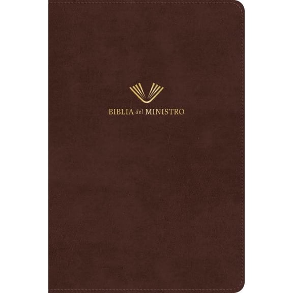 RVR 1960 Biblia del ministro, edición ampliada, caoba piel fabricada (Hardcover)