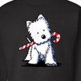 thumbnail image 3 of Inktastic Candycane Cutie Westie Adult Sweatshirt, 3 of 4