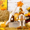 thumbnail image 4 of Fall Gnomes Decor, Halloween Handmade Plush Gnomes Faceless Doll with Dangling Legs for Thanksgiving Home Decoration on Farmhouse Tiered Tray, Mantle, Shelf Sitter or Side Table, 4 of 8
