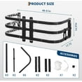 thumbnail image 6 of Truck Bed Extender 48"-61" Adjustable Length Aluminum Retractable Tailgate Extender with Drill Required Installation, Fits Ford F-150, Silverado, Sierra, Santa Cruz, Toyota Tacoma, 6 of 7