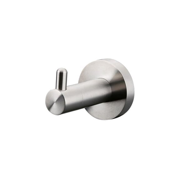 Lexora Home Bagno Nera Stainless Steel Robe Hook in Satin Nickel