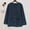 Navy, variant on Amidoa Sweater Tops for Women Cardigan Long Sleeve Fleece Black Button up Cozy Winter Solid Cardigans for Women L