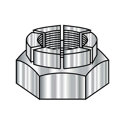 1/4-20 Flex Type Hex Lock Nut Thin Height Light 18-8 Stainless Steel (Pack Qty 250) BC-14NXLTH188