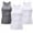 2 White,1 Gray, variant on Pitauce 3 Pack Mens Quick Dry Workout Tank Tops Slim Fit Crew Neck Sleeveless Tee Shirt Bodybuilding Cooling Muscle Shirts for Gym Athletic Sports