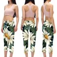 thumbnail image 2 of Daisy High Waist Capris Yoga Pants Women Compression Leggings for Women, Not See-Through Printed Women Leggings suitable for Running, Fitness, Yoga - Yoga Leggings Women, 2 of 6