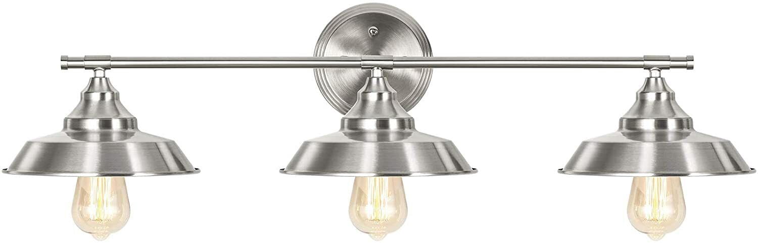 Bathroom Vanity Light Fixtures 3-Light Farmhouse Wall Sconce for Mirror Cabinets