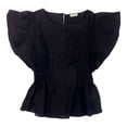 thumbnail image 1 of GEORGE G BLUSA CR MC CORRUGADA SMOCK CINTURA, 1 of 4