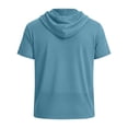 thumbnail image 7 of Aofany Men's Short Sleeve Hoodie Workout Gym Hooded T-Shirts Muscle Fit Fashion Lightweight Athletic Hoodies Pullover Shirt with Pocket, 7 of 7